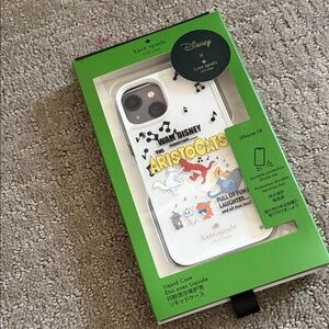 Kate Spade Aristocats iPhone 14 Case - White and Black